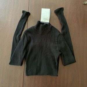Brandy Melville Long Sleeve Turtle Neck Black